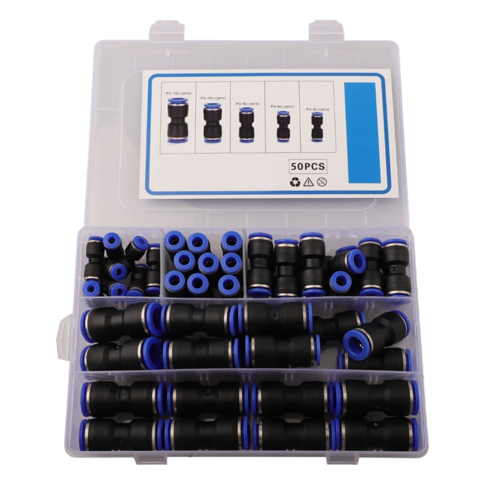 Quick Release Pneumatic Connectors 50pcs for Efficient Pipe Connections