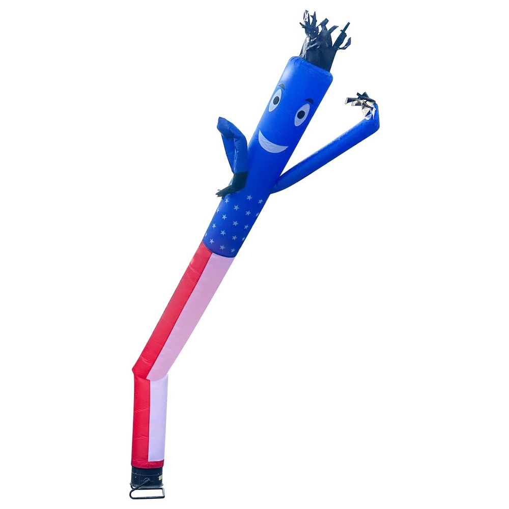 20Ft USA Flag Inflatable Dancer Wind Dancing Sky Puppet with NO Blower