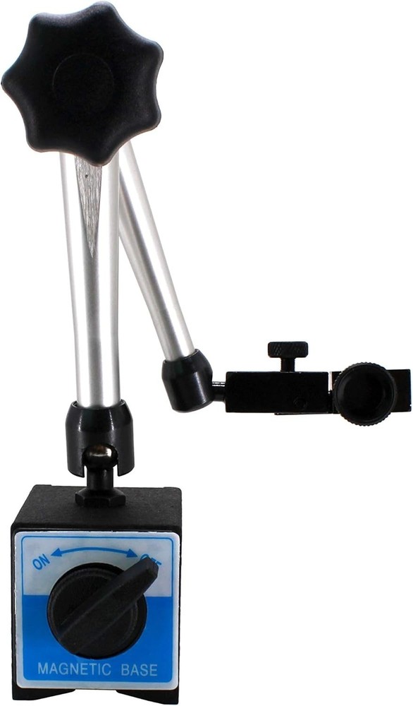 Indicator Holder Adjustable Magnetic Base Clamping Hole 8mm Max Pull 132lbs/60kg