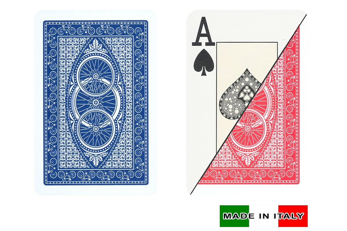 DA VINCI Ruote 100% Plastic Playing Cards - Bridge Size Jumbo Index