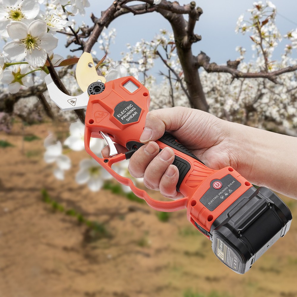 Electric Pruner Cordless Pruning Shears Extension Pole Bar Tool Lithium Battery