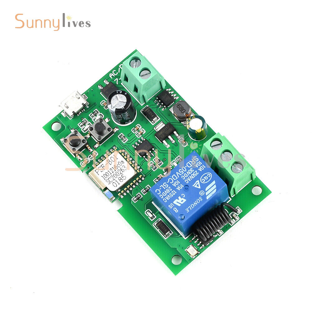WiFi Wireless Smart Switch Home Relay Module Self-locking 5V-12V