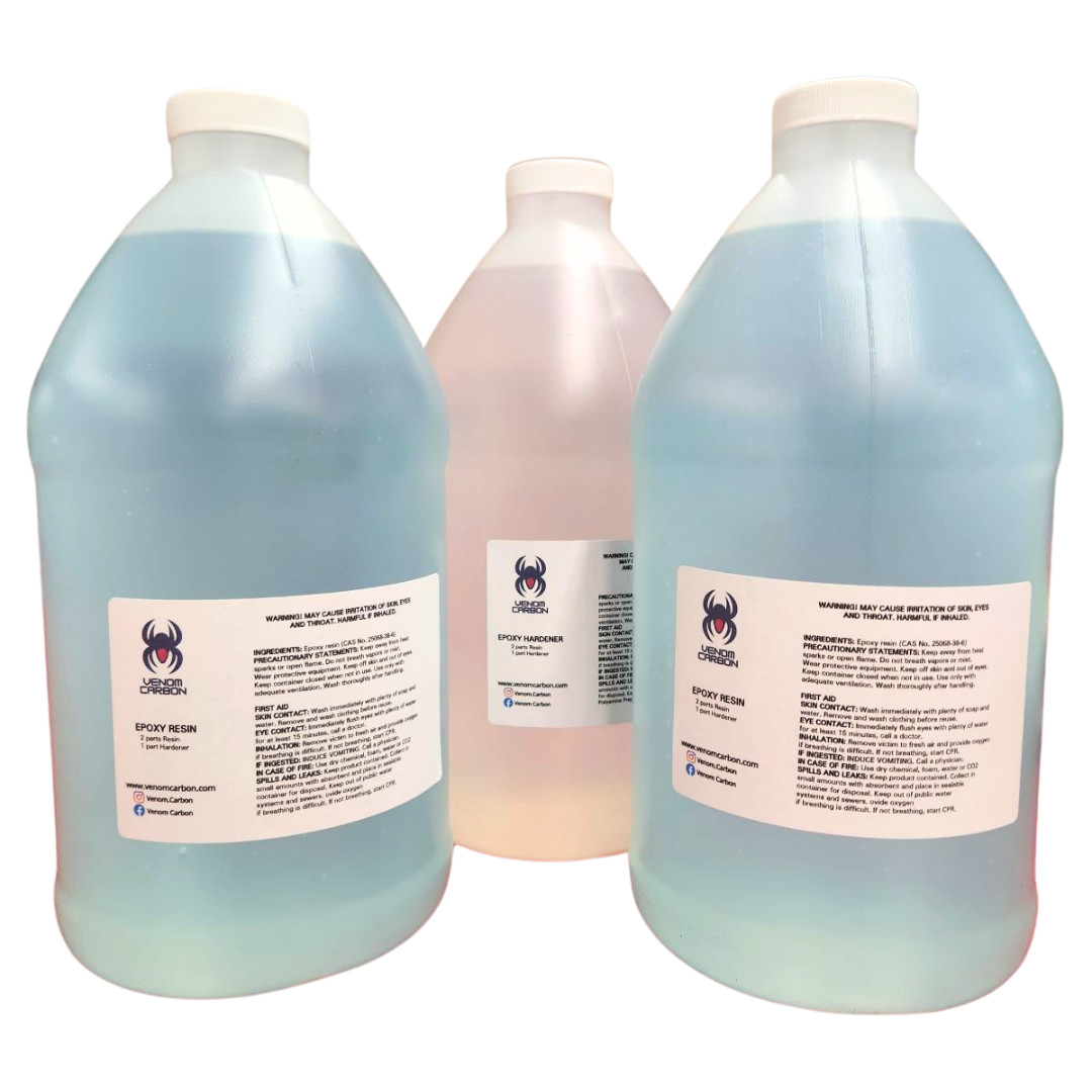 192 Ounce/1.5 Gallon Venom Carbon Epoxy Resin System