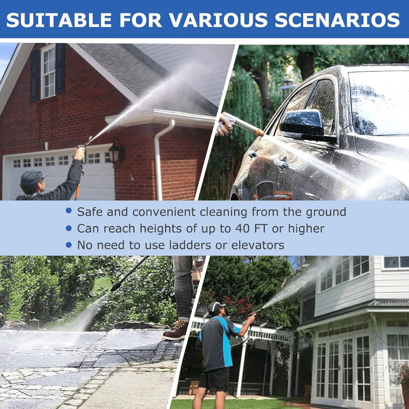 4-4.5 GPM Adjustable Long Range Downstream Injection Nozzle Kit Pressure Washer