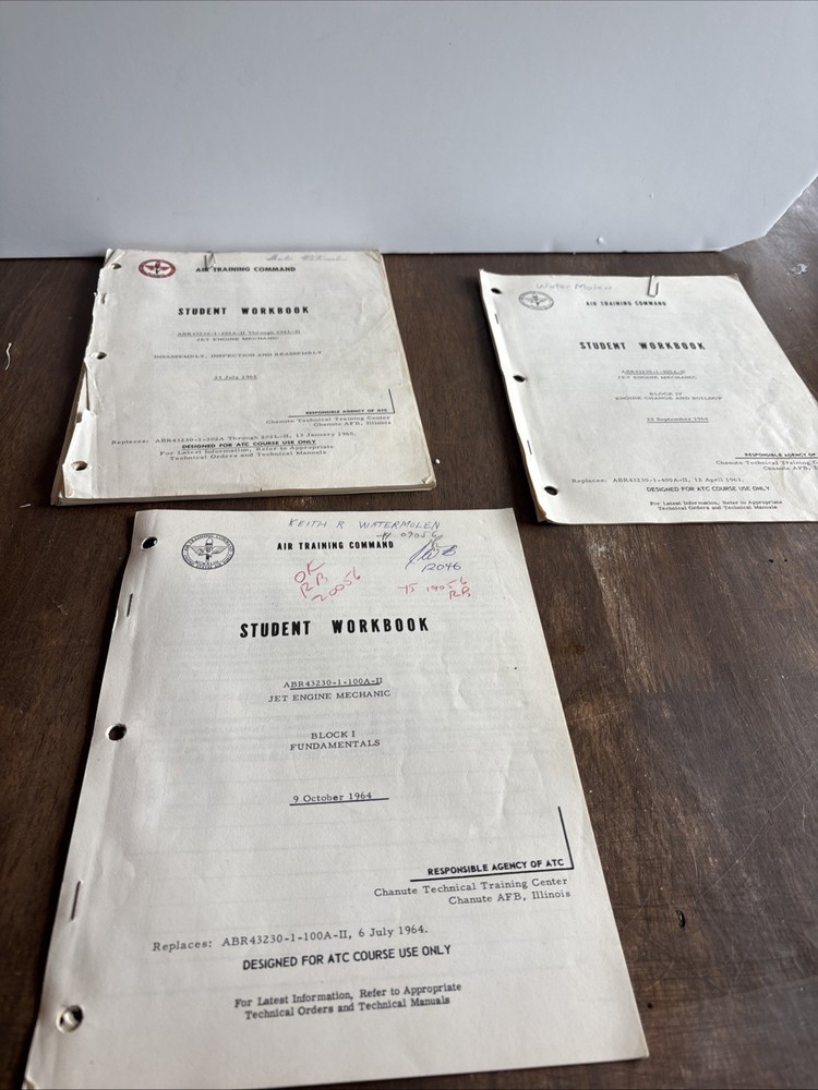 Air Training command student study guide and workbook military training  1964-65