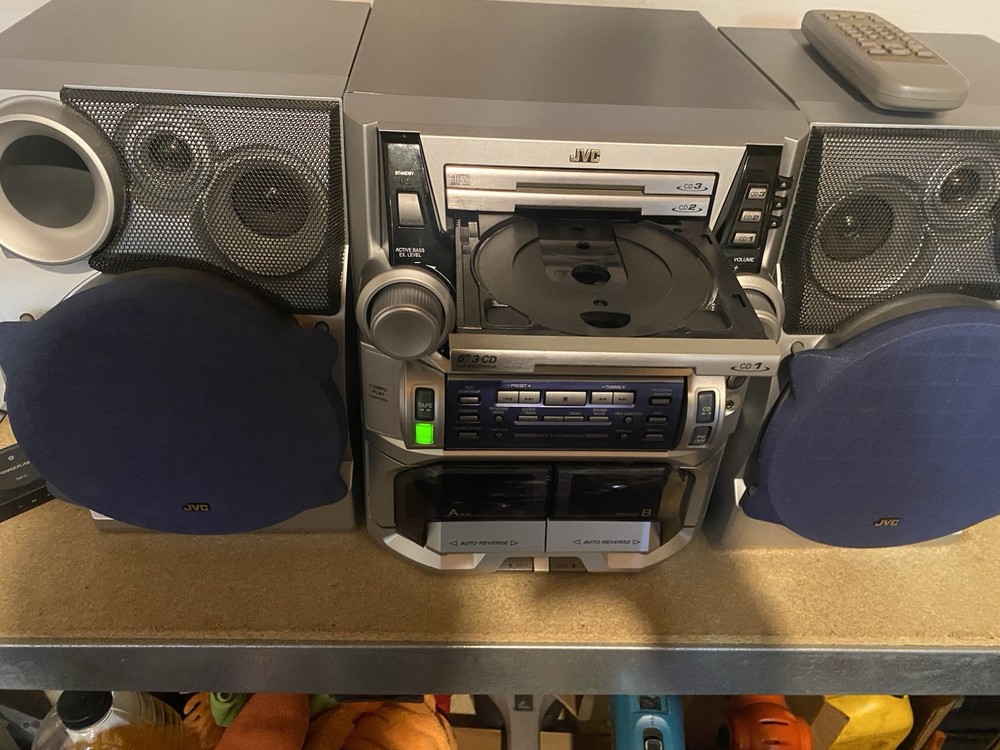 JVC MX-J500 Hi-Fi Compact Component System Cassette Deck 3CD