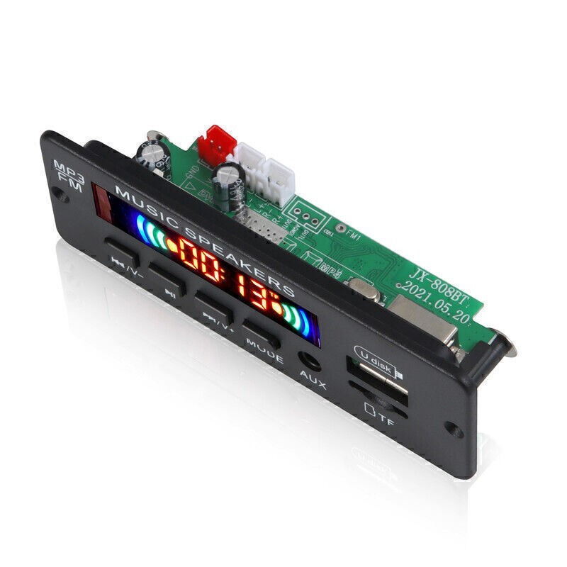 Bluetooth 5.0 MP3 Decoder Board Wireless USB TF FM Car Stereo Hands-Free Call