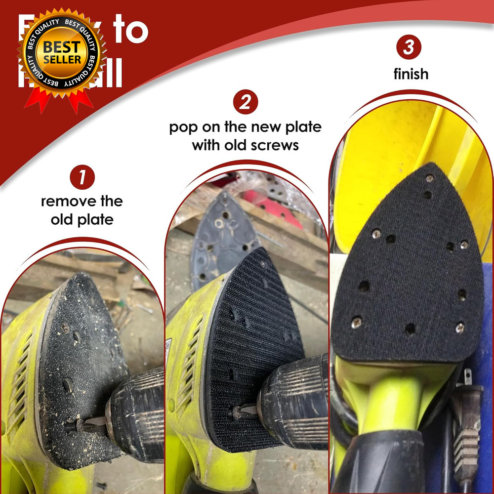 2 Pack Mouse Sander Replacement Pads Compatible withS1503 CFS1502 CFS1503G