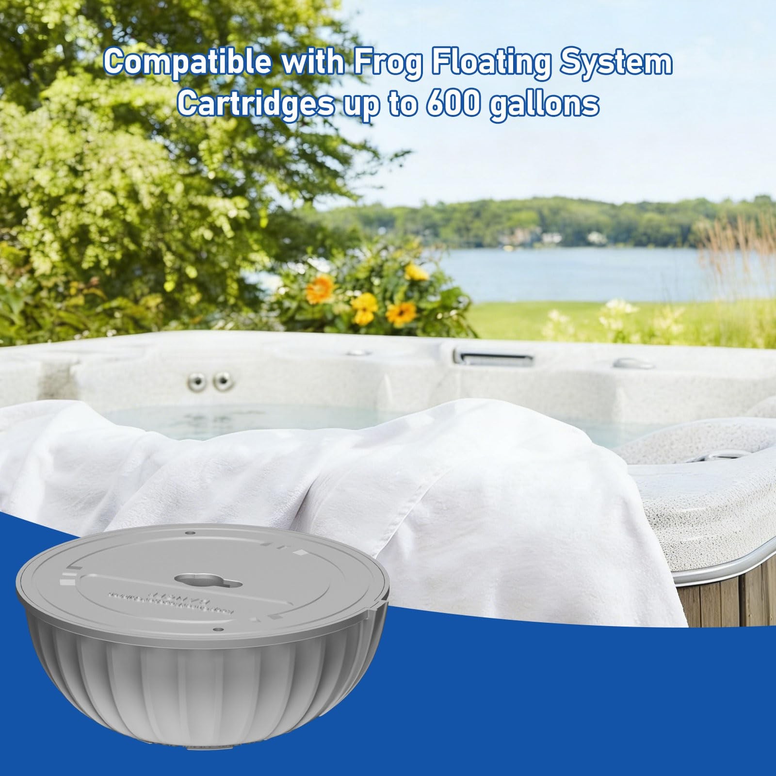 Tub Replacement Cartridges Compatible with Frog @Ease SmartChlor Pack of 4pk