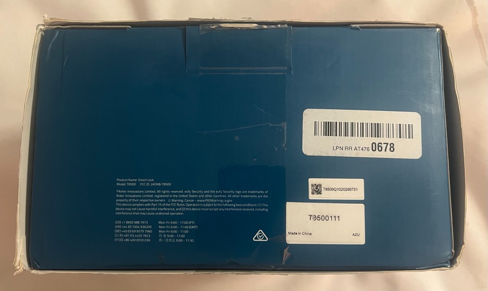 Eufy Security Smart Lock Bluetooth Electronic Deadbolt Entry (41237-ele-ys)