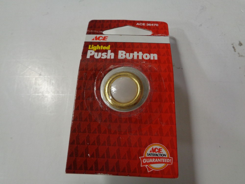 ACE HARDWARE 36470 LIGHTED PUSH BUTTON DOORBELL BUZZER