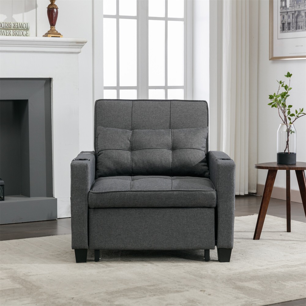 Convertible Sleeper Sofa Bed 3in1 Multi-Function Folding Sofa Bed with USB Ports