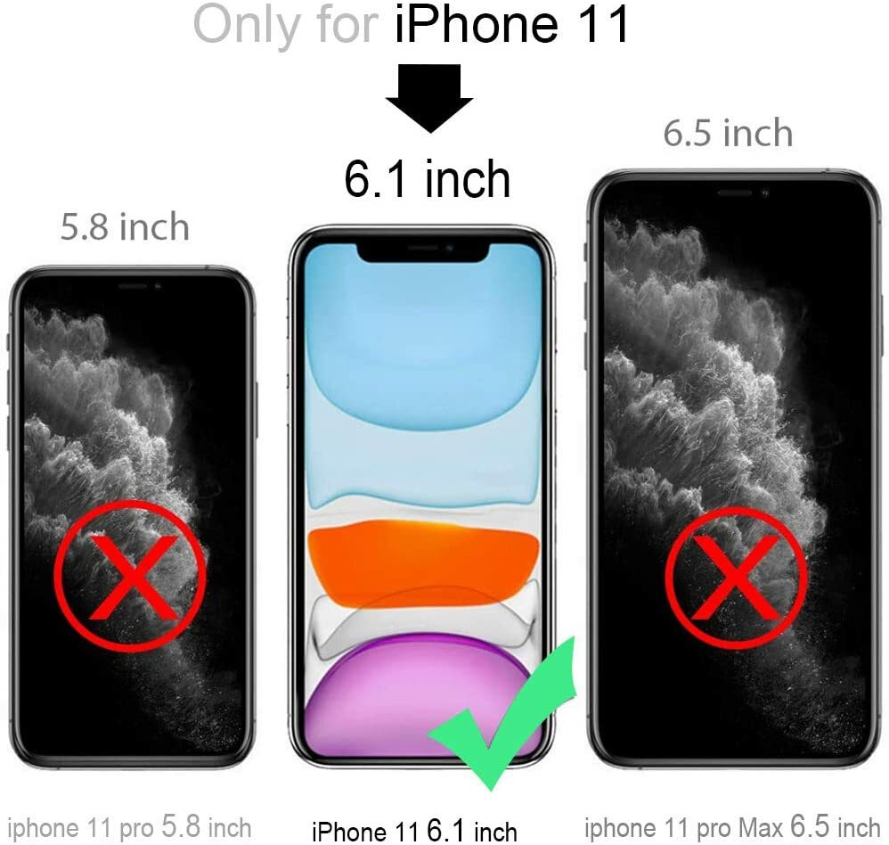 For iPhone 11 Waterproof Case 6.1 Screen Protector Underwater Shockproof Cover