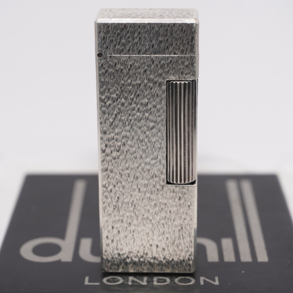 Dunhill Lighter Silver Sand Pattern-Ultrasonically Cleaned_Working