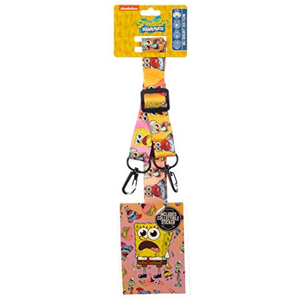 Spongebob Mask Lanyard, Printed Mask Holder