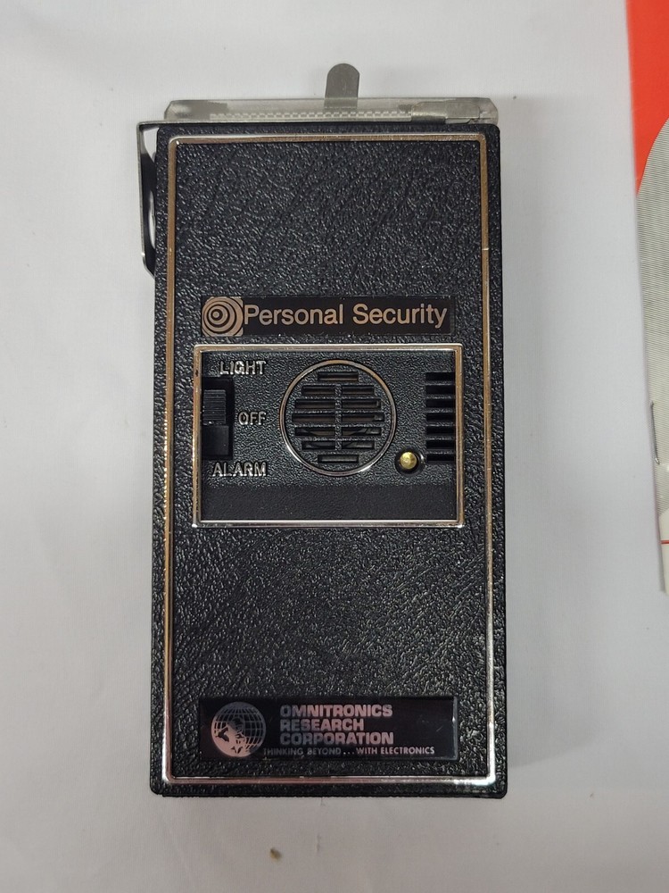 OMNITRONICS PERSONAL SECURITY ALARM Open Box Never Used TESTED THIFT PROTECTION