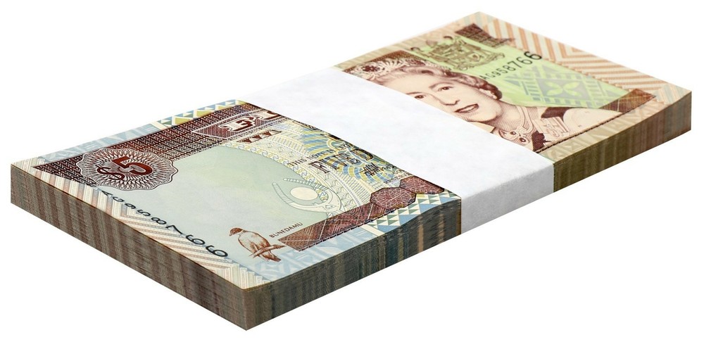 Fiji 5 Dollars, 2002 ND, P-105b, UNC X 100 PCS Bundle Pack