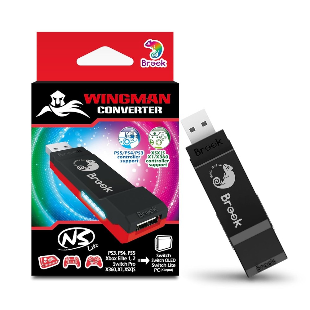 Brook Wingman NS Lite Wireless Controller Adapter for Nintendo Switch 2 and PC