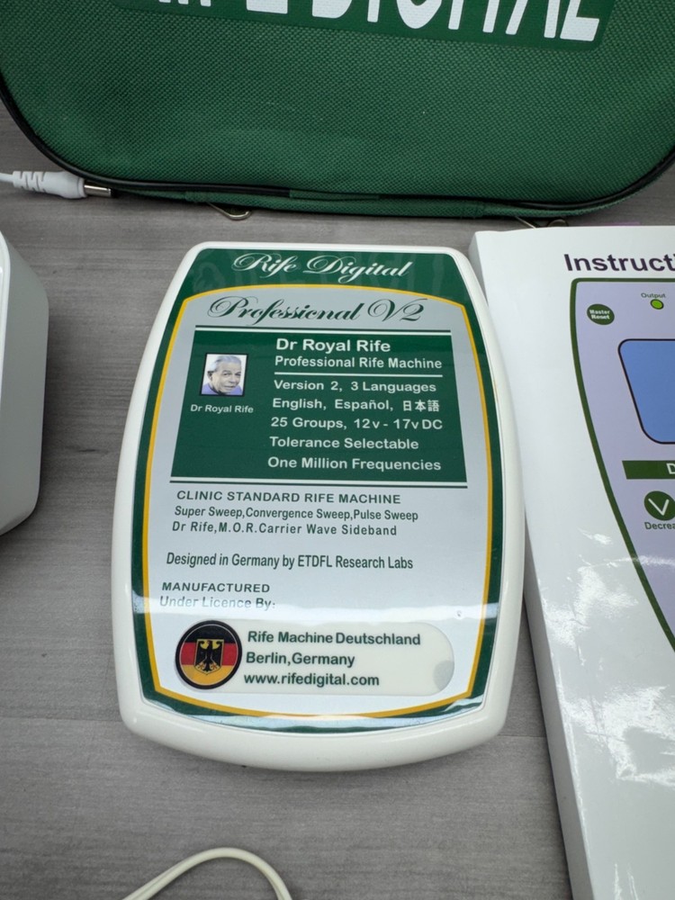 RIFE DIGITAL PROFESSIONAL V2 ELECTROMAGNETIC WELLNESS THERAPY BUNDLE