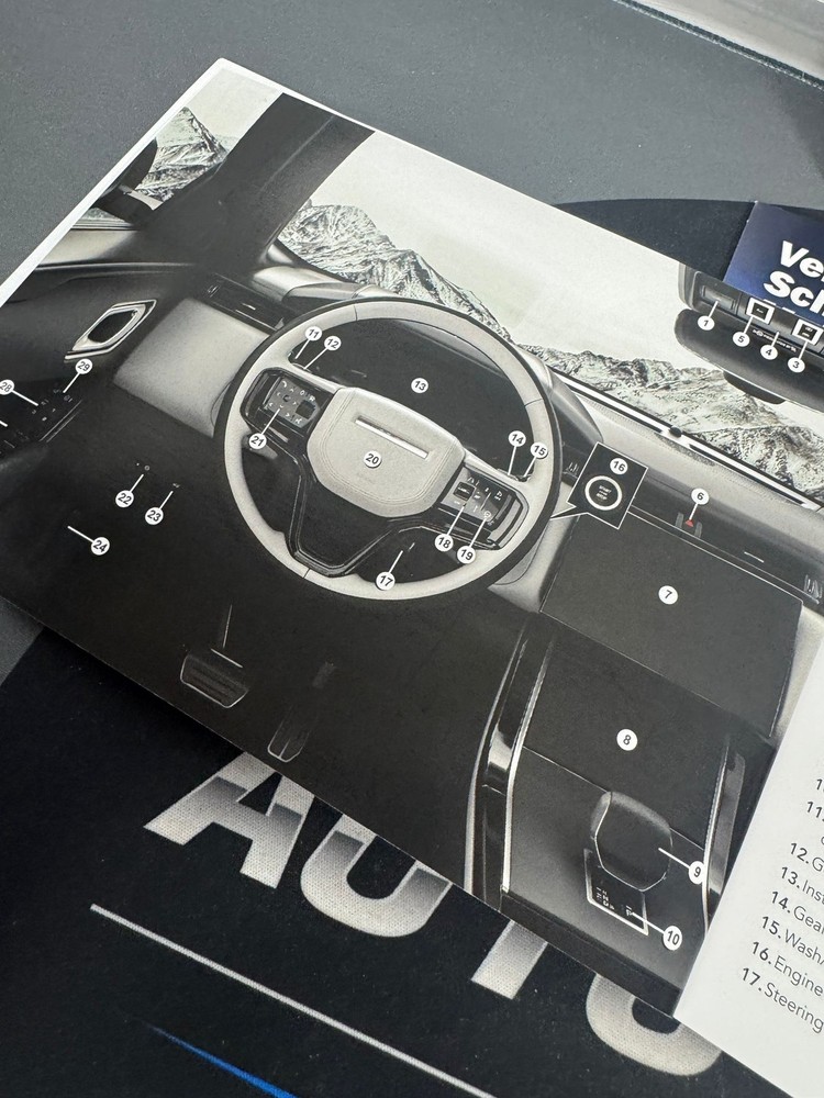 Range Rover Velar manual handbook quick reference guide 2020-2024 (2023).!