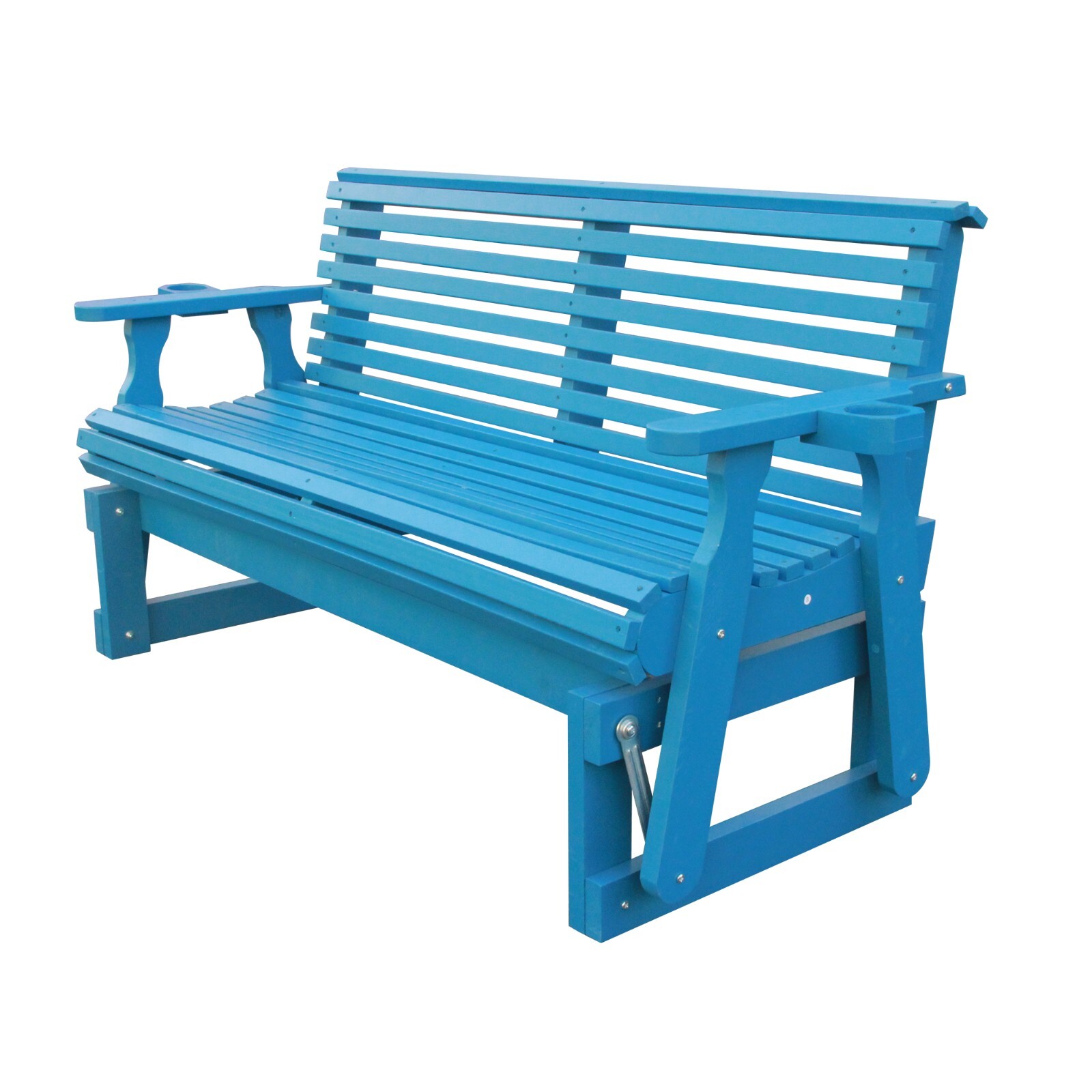 Beneouya 5FT Outdoor Glider Bench with High Roll Back
