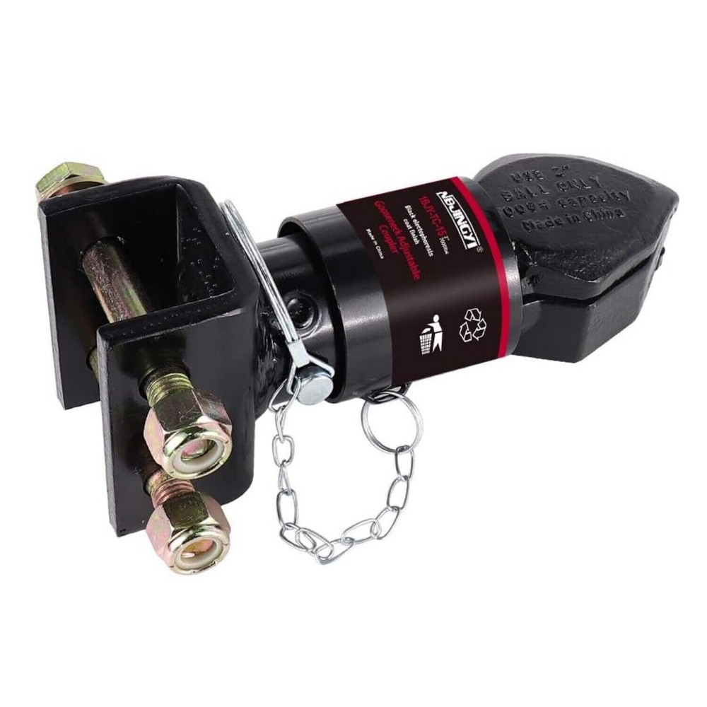 Capacity 7000lbs Trailer Coupler 2"Hitch Ball Class III Channel-Mount Coupler