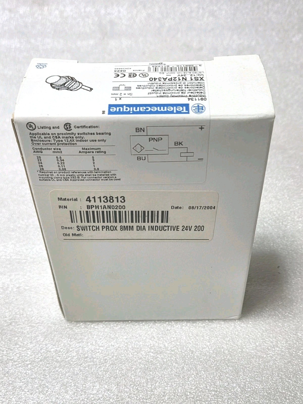 TELEMECANIQUE XS1 N12PA340 PROXIMITY SENSOR XS1N12PA340 N£W