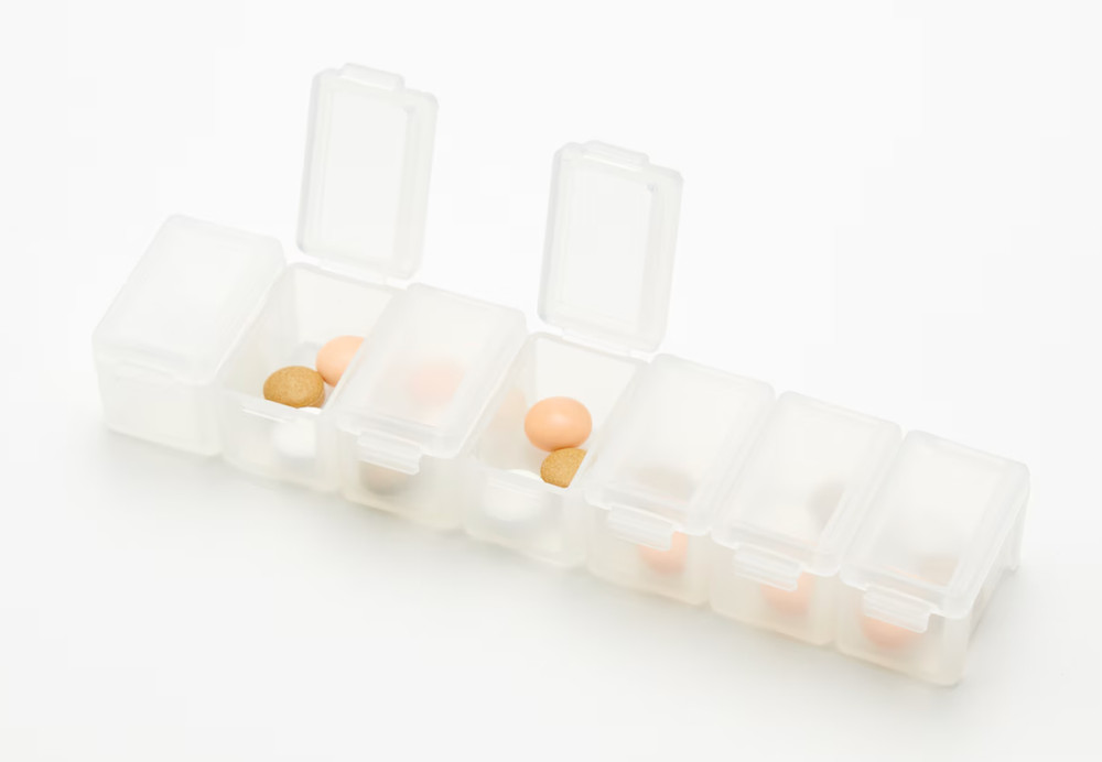 MUJI Polypropylene Connecting Pill Case 7-link type