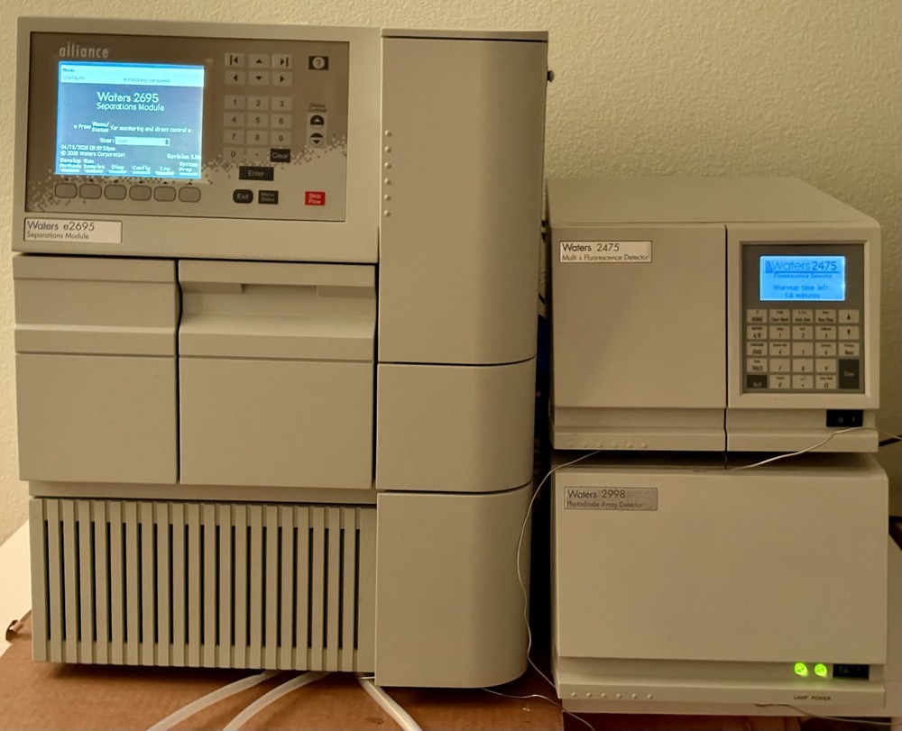 Waters HPLC System with e2695 Separations Module 2475 Fluorescence and 2998 PDA