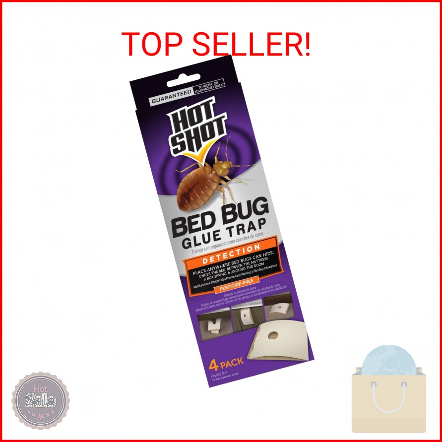 Hot Shot Bed Bug Glue Trap 4 ct