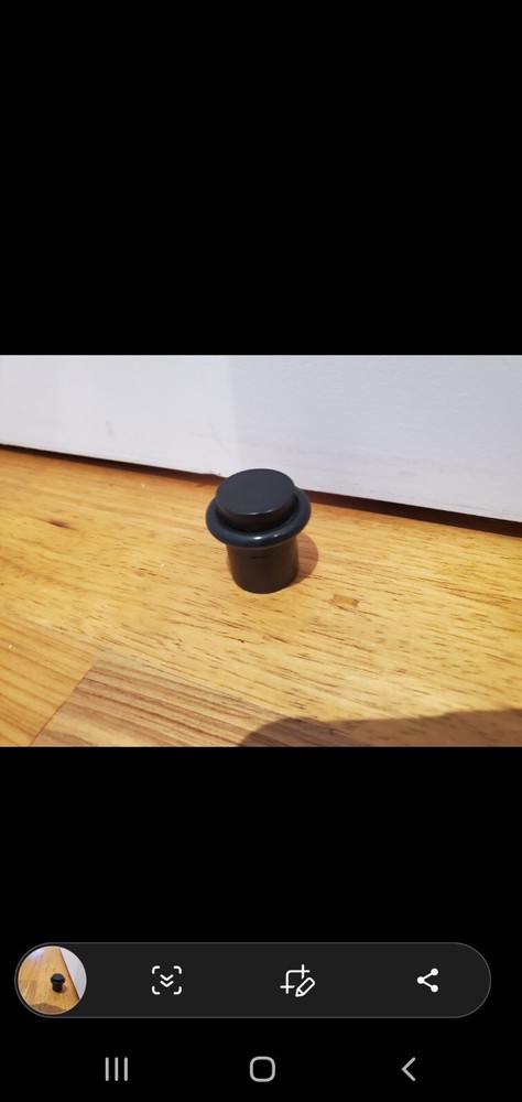 Modern door stopper floor anchored