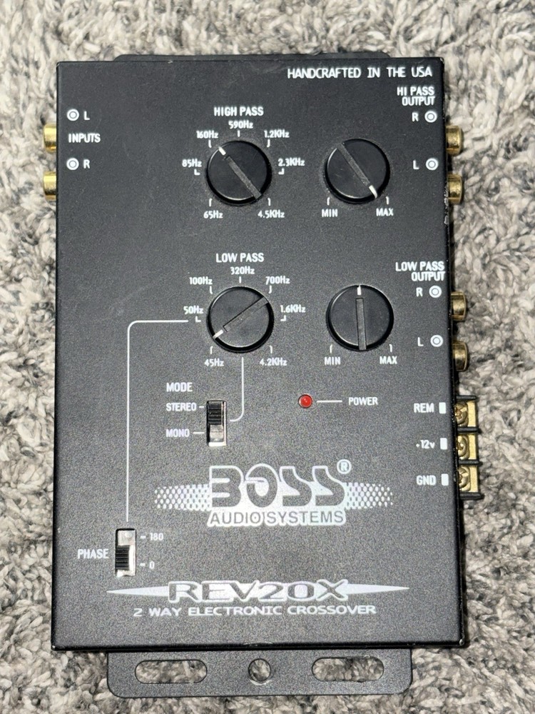 Boss Audio Systems REV20X 2-way electronic crossover