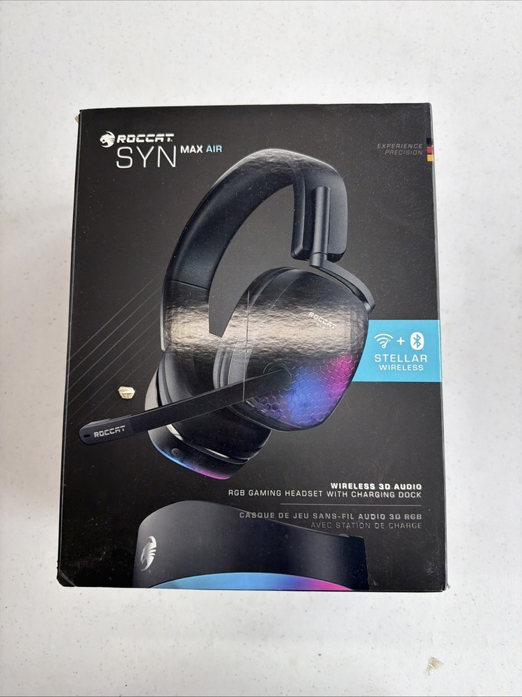 ROCCAT - SYN Max Air Wireless Gaming Headset for PC - Black