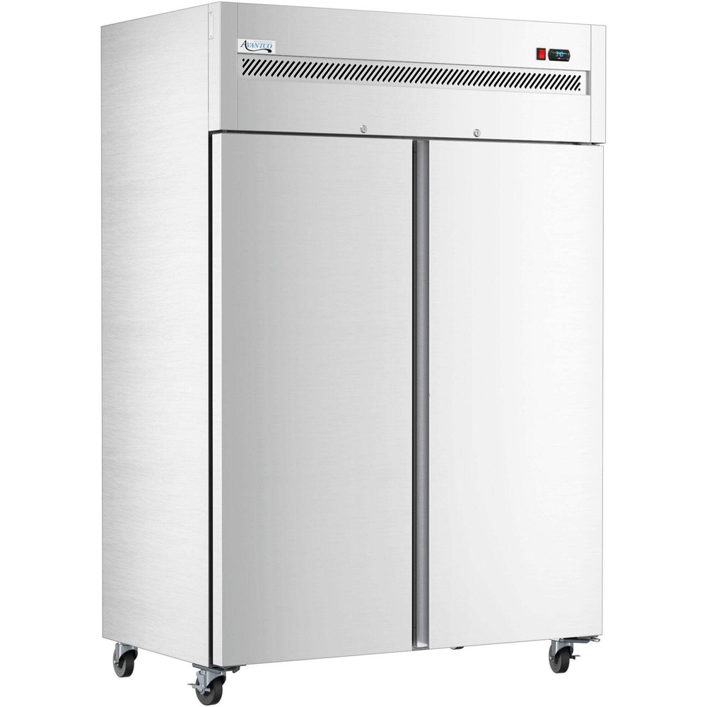 54" Solid Door Stainless Steel Reach-In Refrigerator