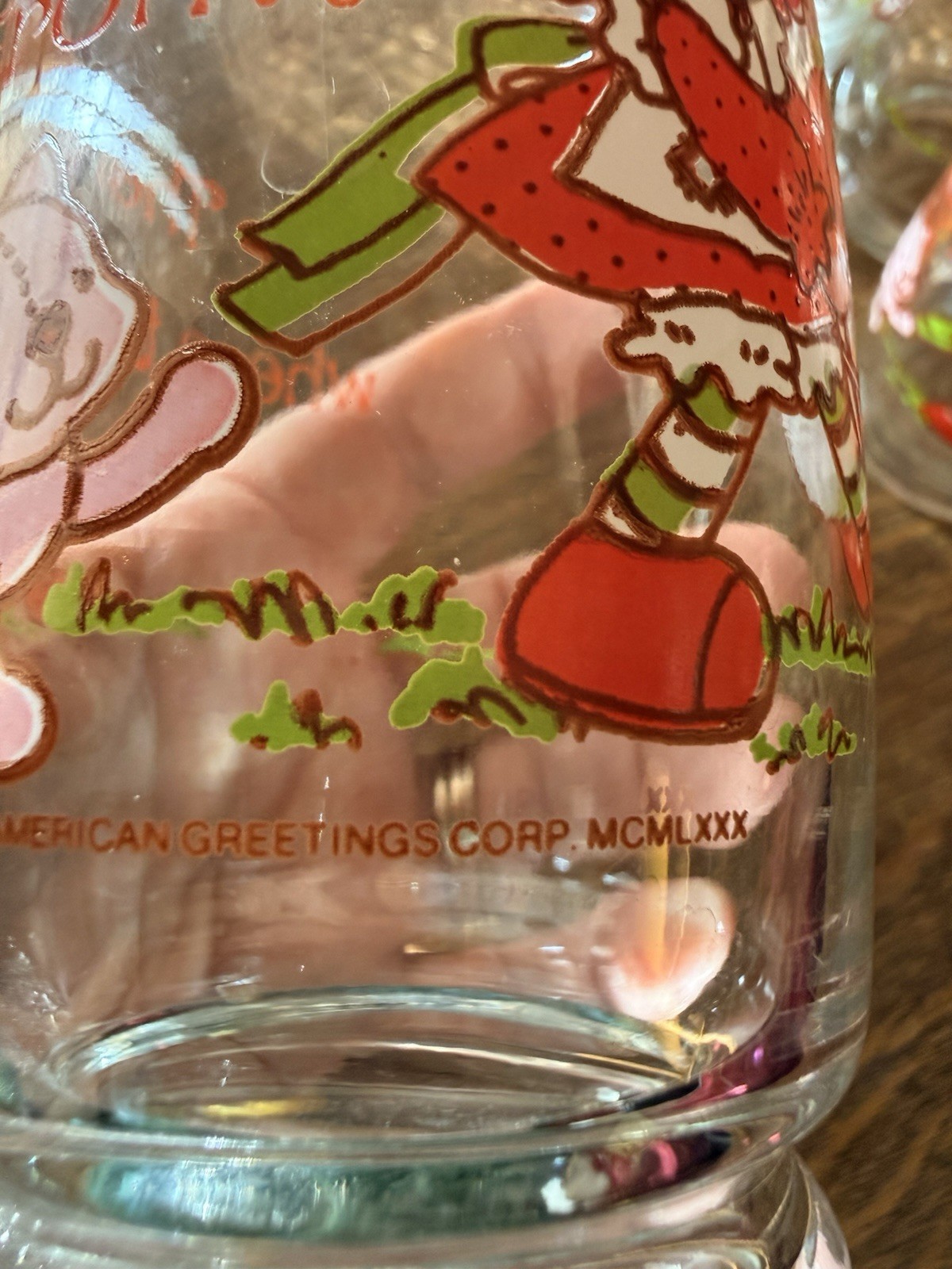 Set of 6 Vintage STRAWBERRY SHORTCAKE American Greetings 16oz Tumblers Glasses