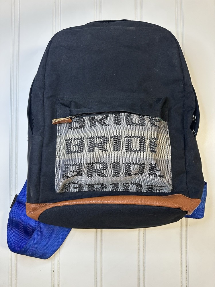 Bride JDM Backpack Bag Rucksack Blue Racing Harness Straps (Read Description)