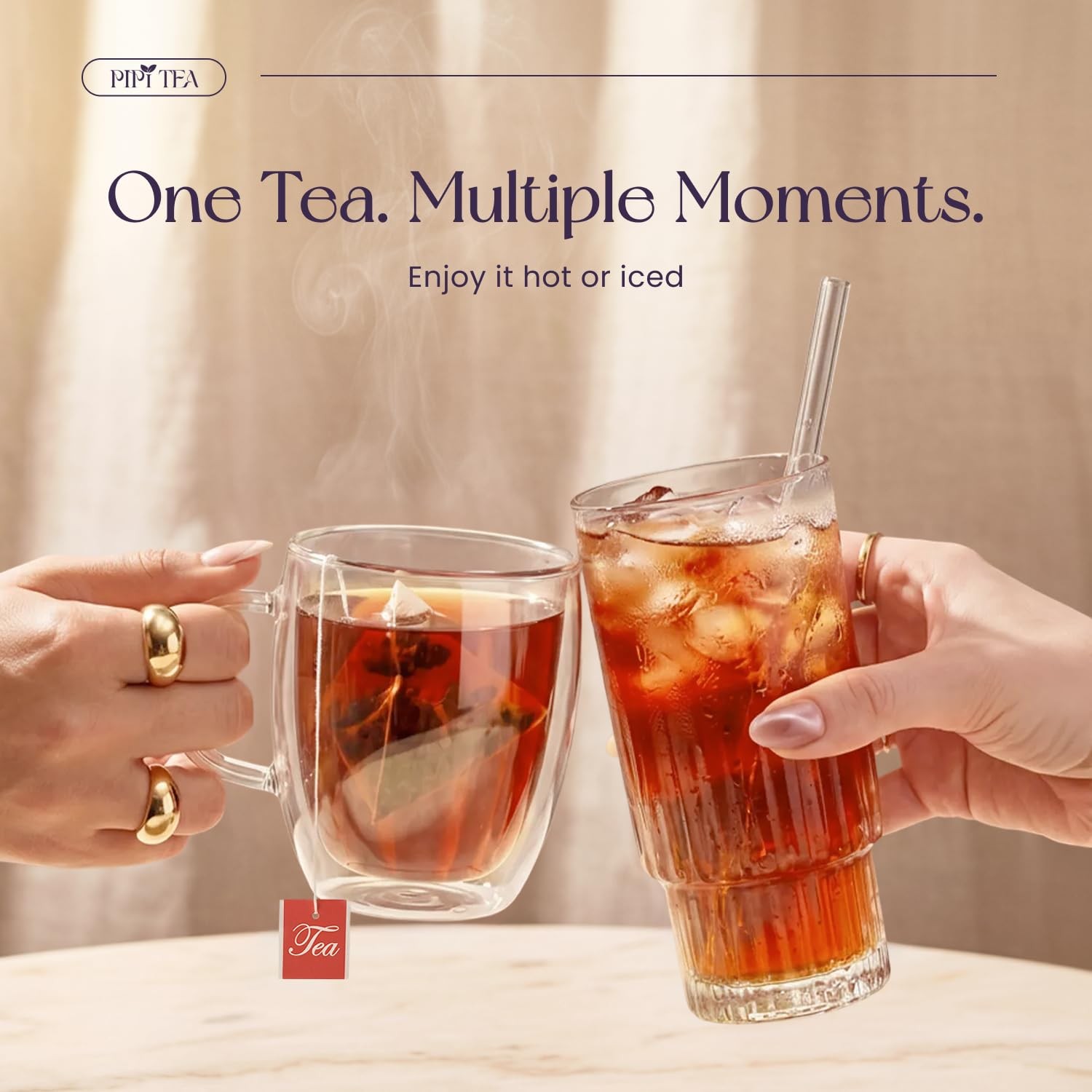 PiPi Tea Organic Oolong Bags – Whole Leaf, 20 (4g Each)