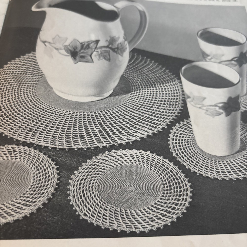 Unique Antique Crochet Patterns Booklet - Including Curtain Pulls