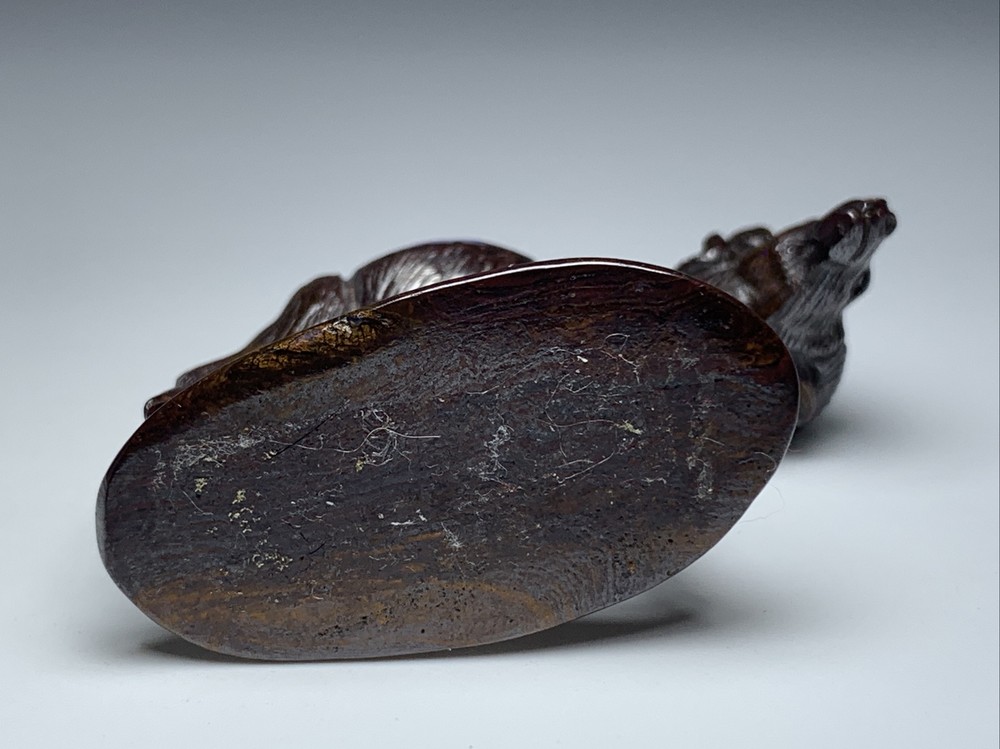 Carved Australian Boulder Opal Ram Fetish / Effigy