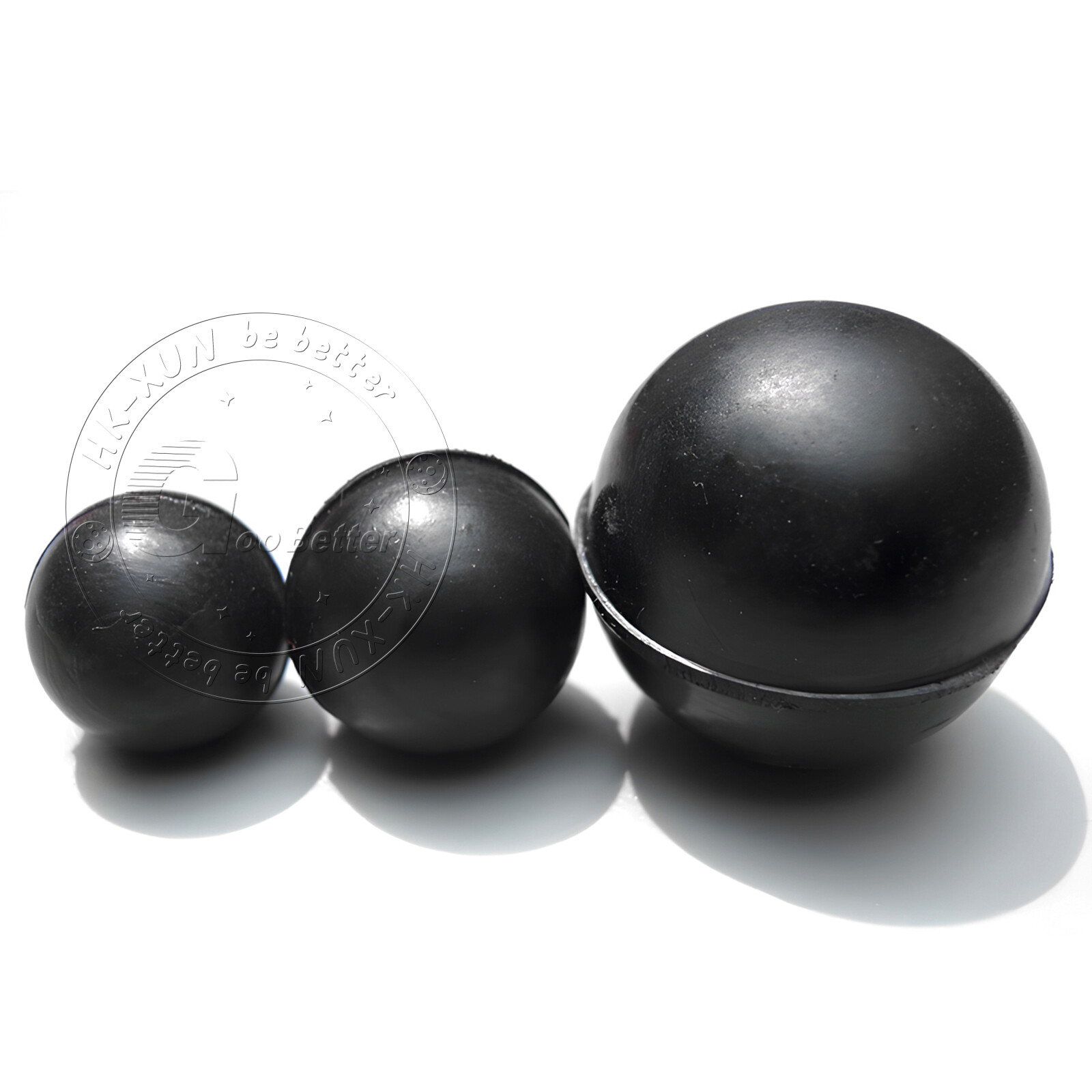 Black Round Solid Rubber Ball Bouncy Balls Training Ball Diameter 2mm to 100mm