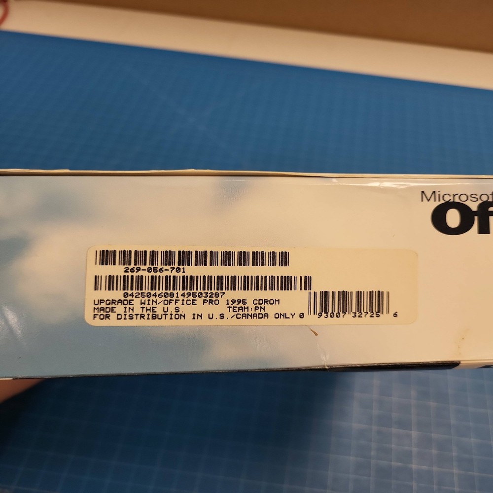 Microsoft Office Professional Windows 95 Software Suite Word Excel Access CD ROM