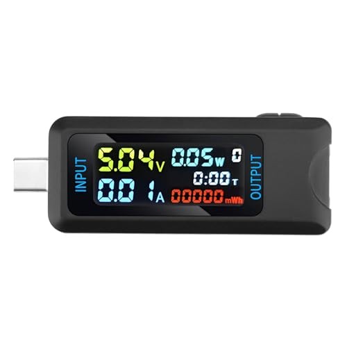 Tester Multi-Functional Digital Meter DC 4.5-36V 0-8A Current Type-C Type-C
