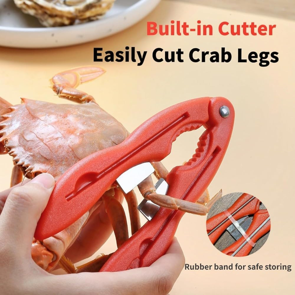 2PCS Crab Crackers and Tools Multifunctional Crab Leg Crackers Efficient Lobster