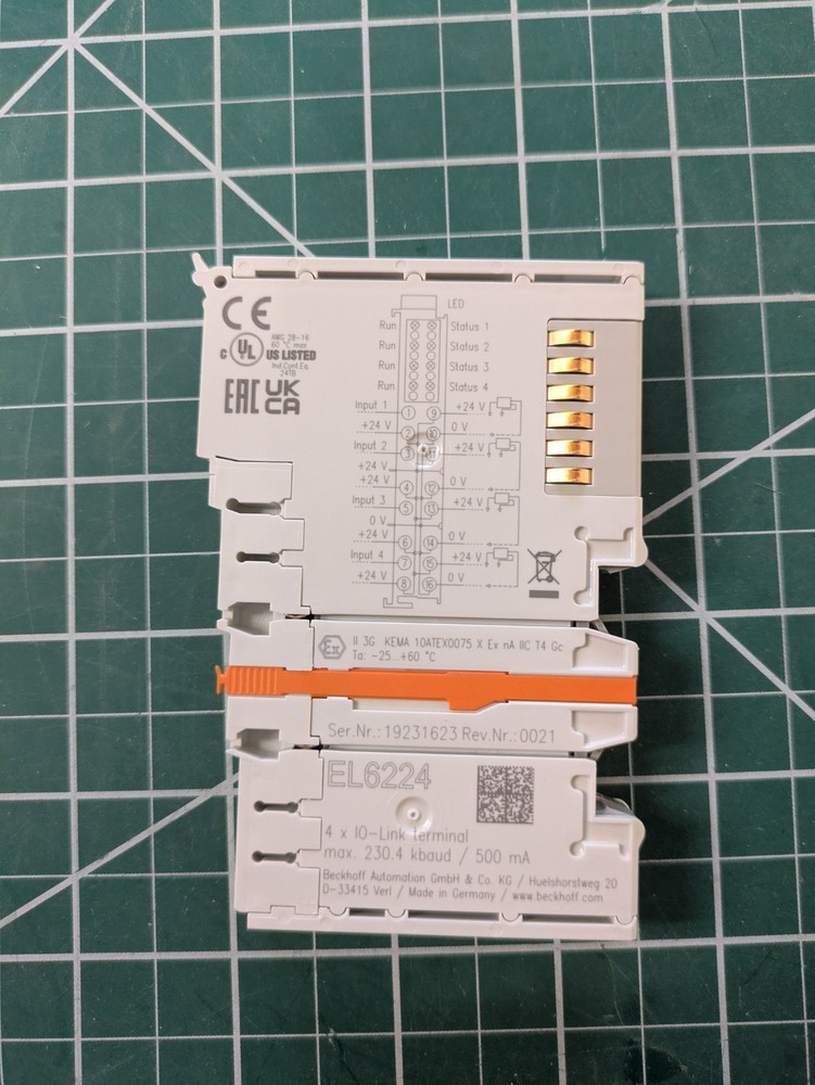 Beckhoff EL6224 IO-Link Master, 4 channel - New, Sealed