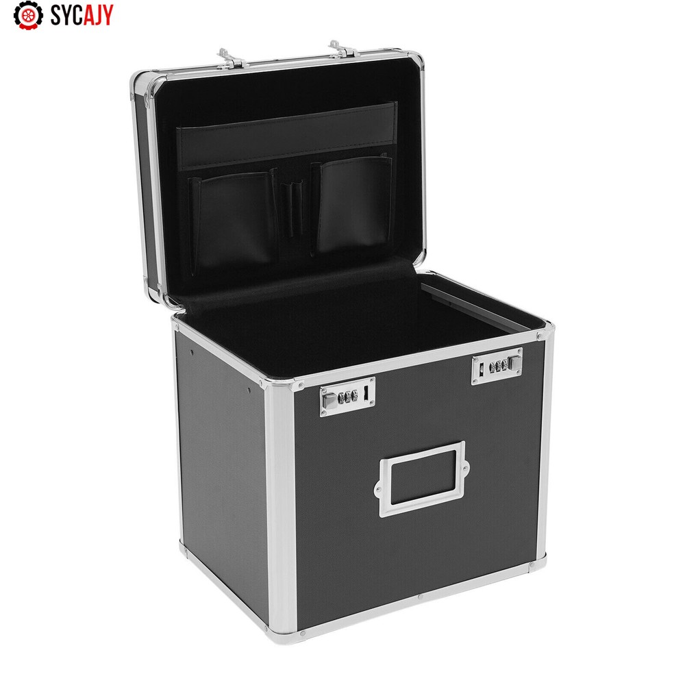 Fireproof Document File Organizer Box Storage Filing Cabinet Safe Portable Box