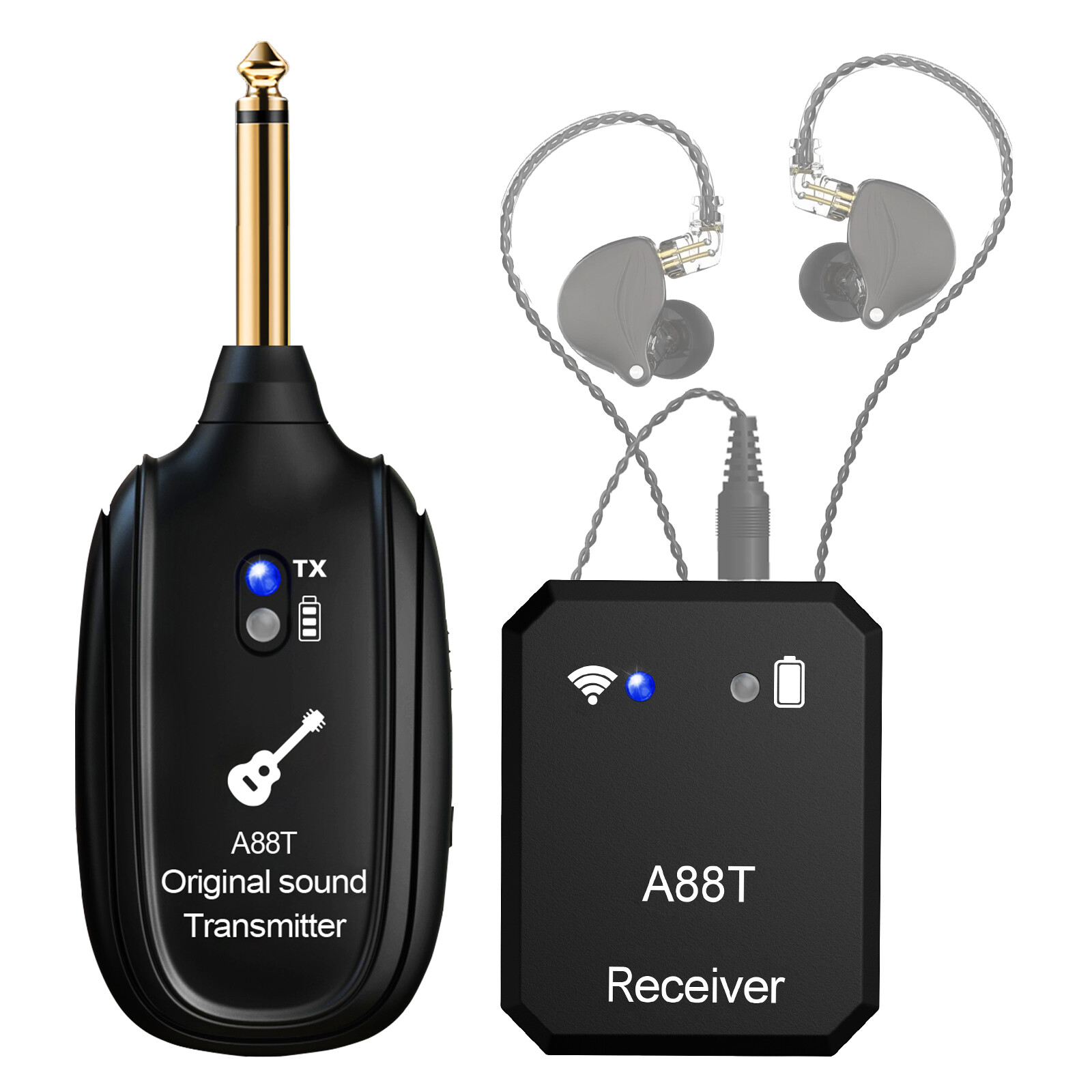 Wireless in Ear Monitor System 2.4GHz Transmitter and Receiver in-ear Monitoring