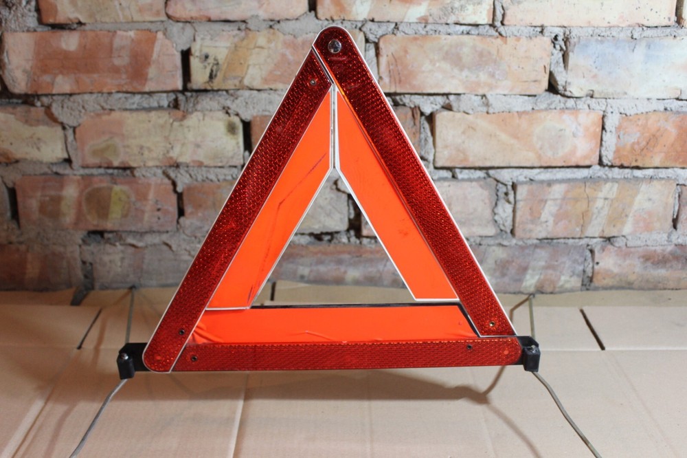 GENUINE ORIGINAL BMW E28 E34 E31 WARNING TRIANGLE TRIMATIC GERMANY GEBRA OEM