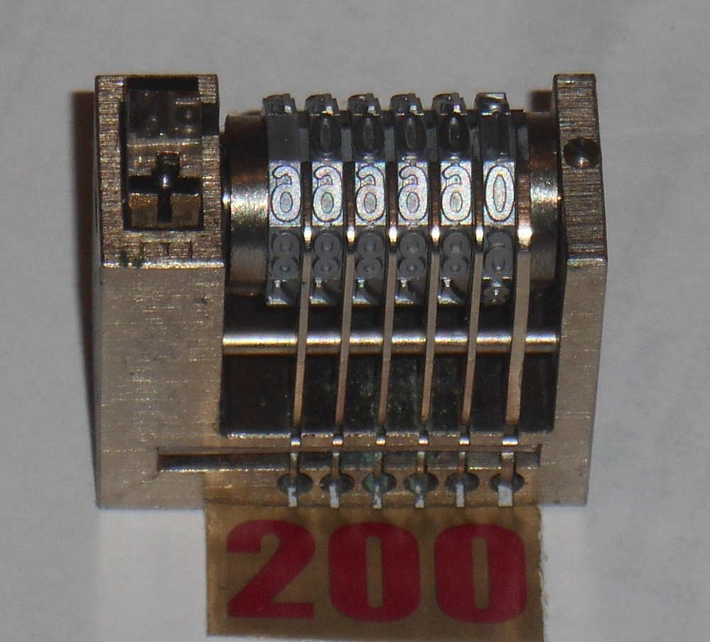 NEW letterpress numbering machine | 200