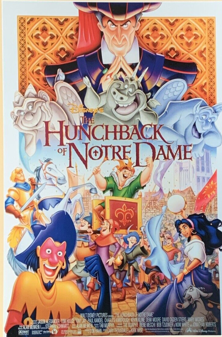 The Hunchback of Notre Dame Movie Poster 1996 Disney's #0055