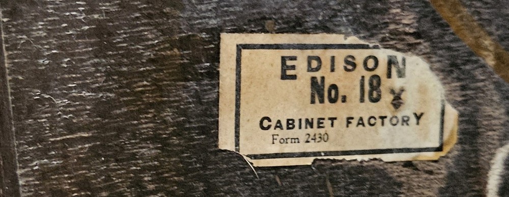 Edison Discphonograph Edison No.18 Original Record